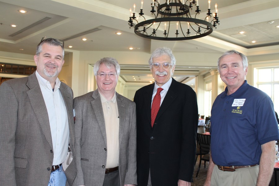 Gene Bosley, far left, President of KC-NARI chapter, is pictured with (l-r): Brendan Sweetman PhD, Turner White, and Jake Schloegel