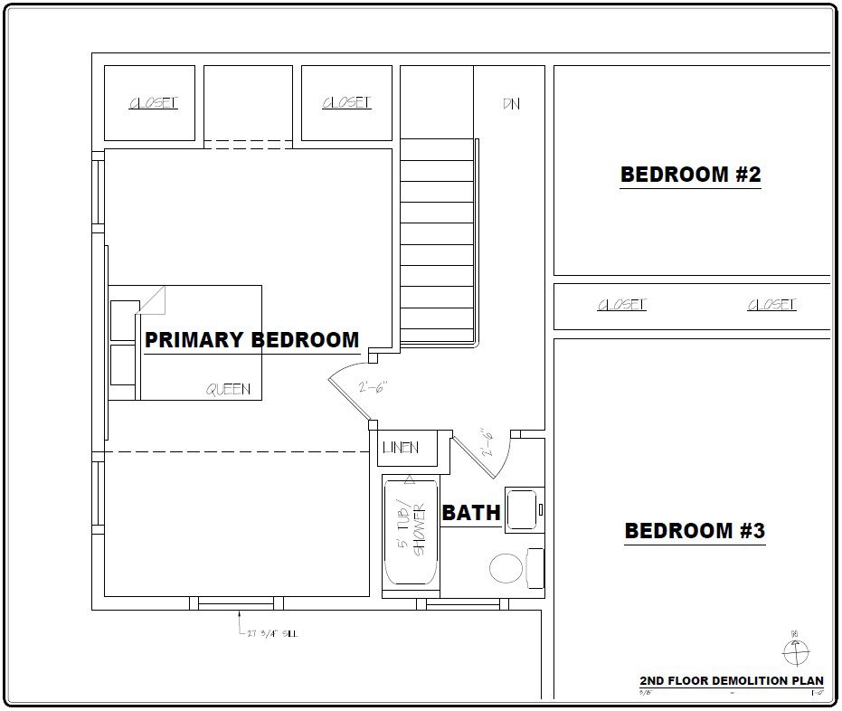 Primary Suite Before Plan